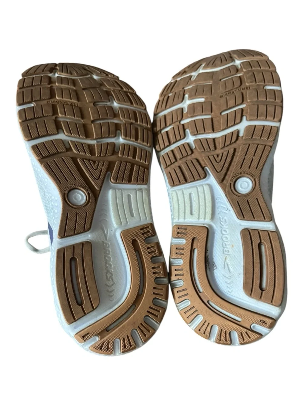 Brooks Women's Running Shoes - Light Gray with Pink & Aqua Gradient